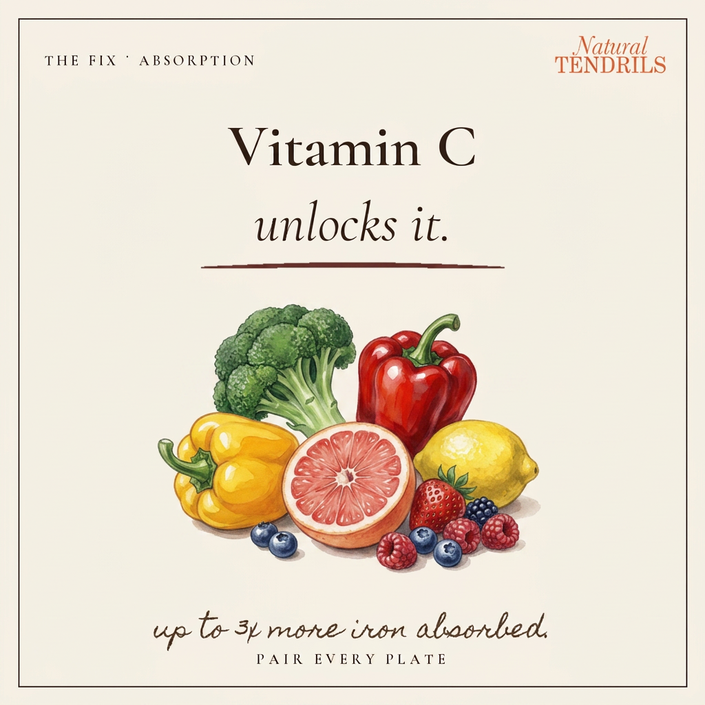 Vitamin C foods that unlock iron absorption